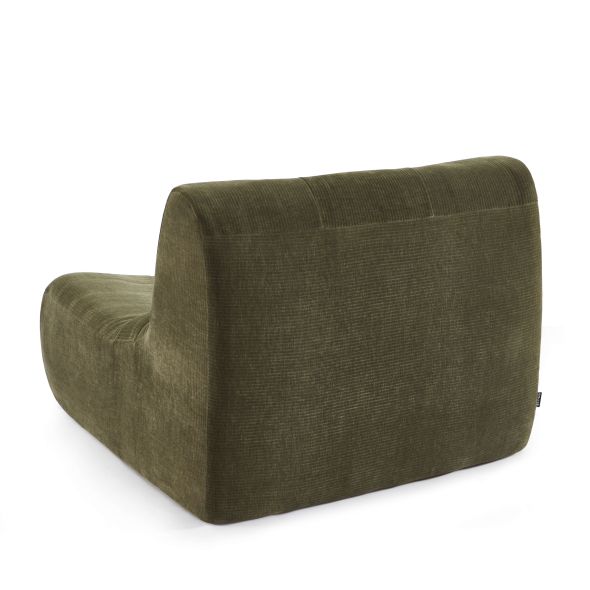 Chauffeuse JANIS modulable 1 place velours vert