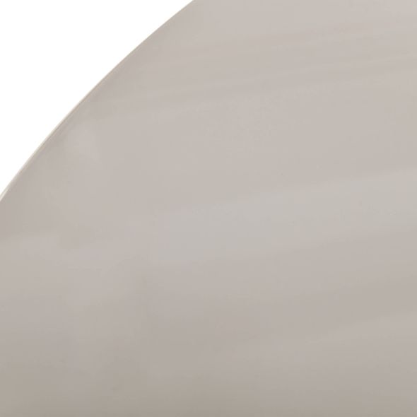 Table de séjour ronde NORI laquée brillante beige 120cm