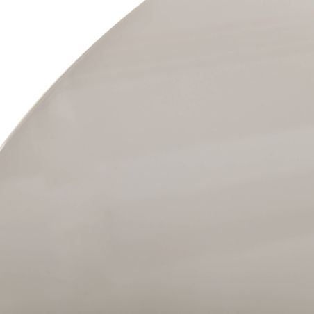 Table de séjour ronde NORI laquée brillante beige 120cm
