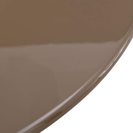 Table de séjour ronde NORI laquée brillante verte 120cm
