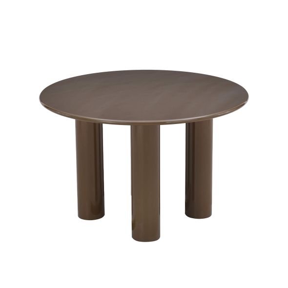 Table de séjour ronde NORI laquée brillante verte 120cm