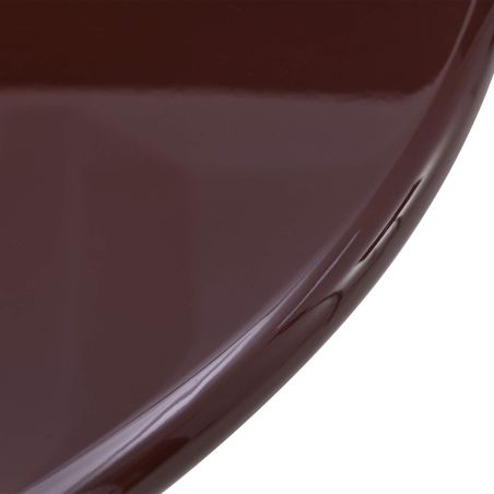 Table de séjour NORI laquée brillante marron 200cm