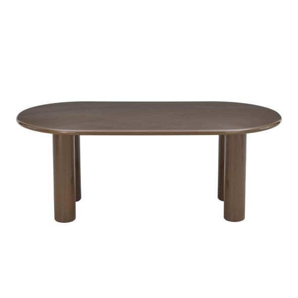 Table de séjour NORI laquée brillante verte 200cm