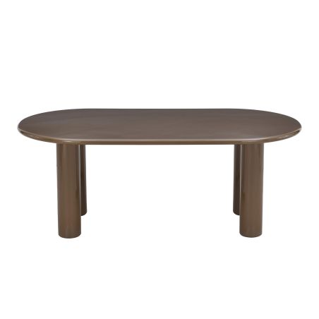 Table de séjour NORI laquée brillante verte 200cm