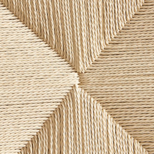 Lot de 2 chaises MARTIE chêne massif et corde