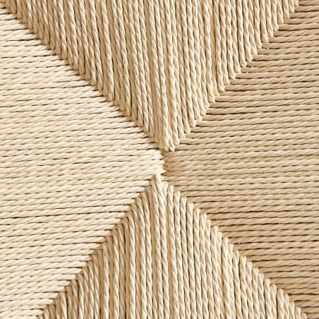 Lot de 2 chaises MARTIE chêne massif et corde