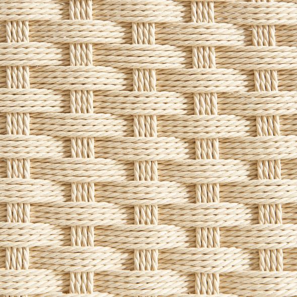 Lot de 2 tabourets ELLIO chêne massif et corde