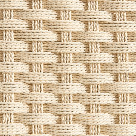 Lot de 2 tabourets ELLIO chêne massif et corde