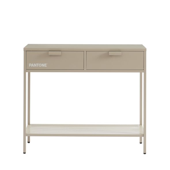 Console PANTONE métal taupe 100cm