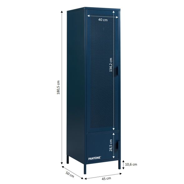 Vestiaire PANTONE métal bleu nuit h180cm