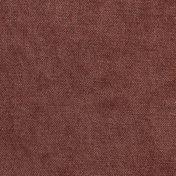 Pouf PANTONE tissu chenille terracotta et pied métal pivotant