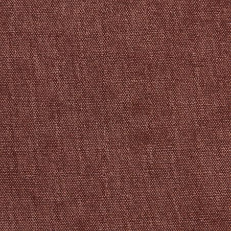 Pouf PANTONE tissu chenille terracotta et pied métal pivotant