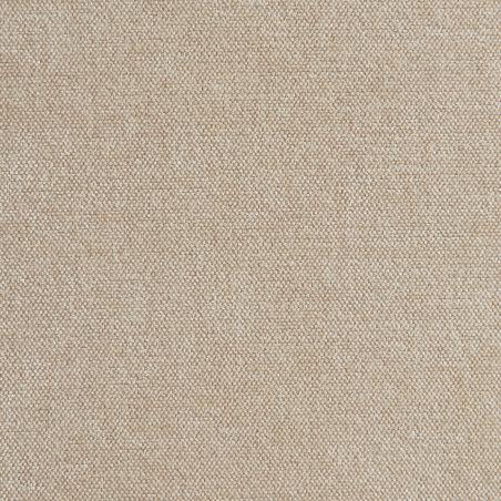 Pouf PANTONE tissu chenille taupe et pied métal pivotant