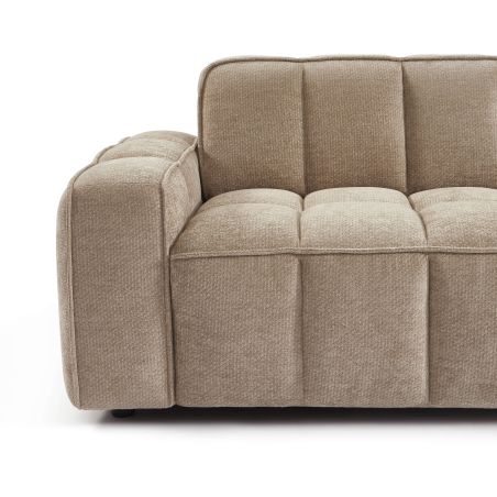 Canapé ALISTAIR 3 places tissu chenille beige
