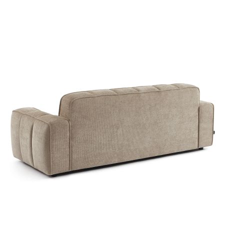 Canapé ALISTAIR 3 places tissu chenille beige