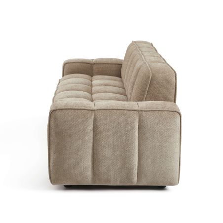 Canapé ALISTAIR 3 places tissu chenille beige
