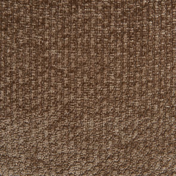 Canapé ALISTAIR 3 places tissu chenille marron