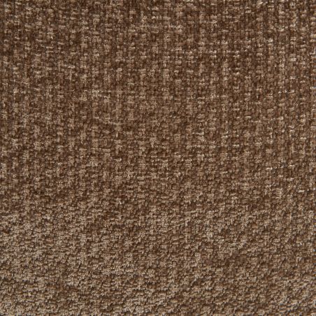 Canapé ALISTAIR 3 places tissu chenille marron