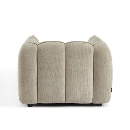 Fauteuil MATILDA 1 place tissu chenille beige