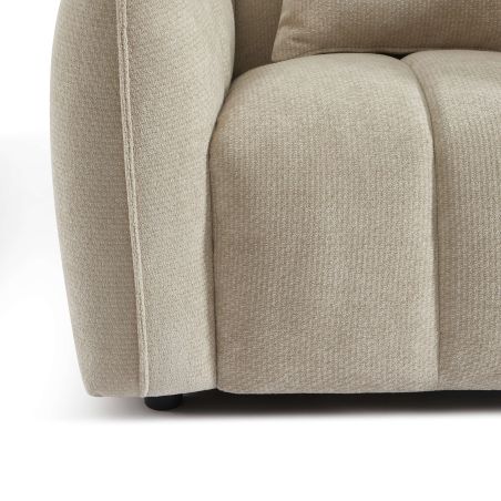 Fauteuil MATILDA 1 place tissu chenille beige
