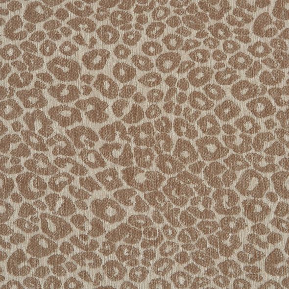 Tête de lit LOUISON tissu jacquard léopard beige 160cm