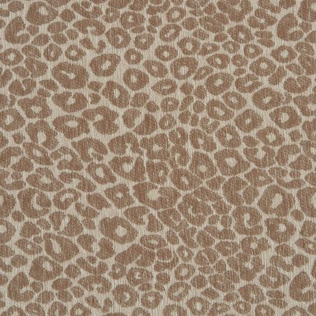 Tête de lit LOUISON tissu jacquard léopard beige 160cm