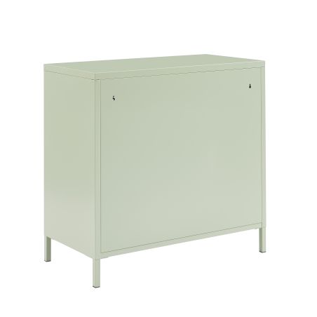 Commode PANTONE 4 tiroirs métal vert amande 80cm