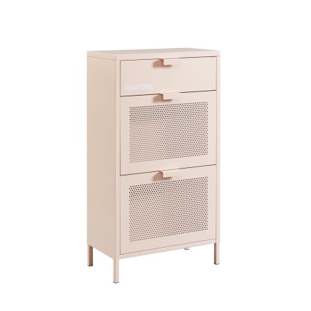 Meuble à chaussures PANTONE métal rose blush 55cm