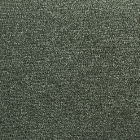 Lot de 6 chaises CASSIE tissu chenille vert et pieds métal noir