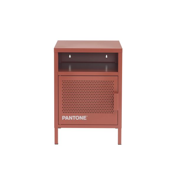 Table de chevet PANTONE métal terracotta