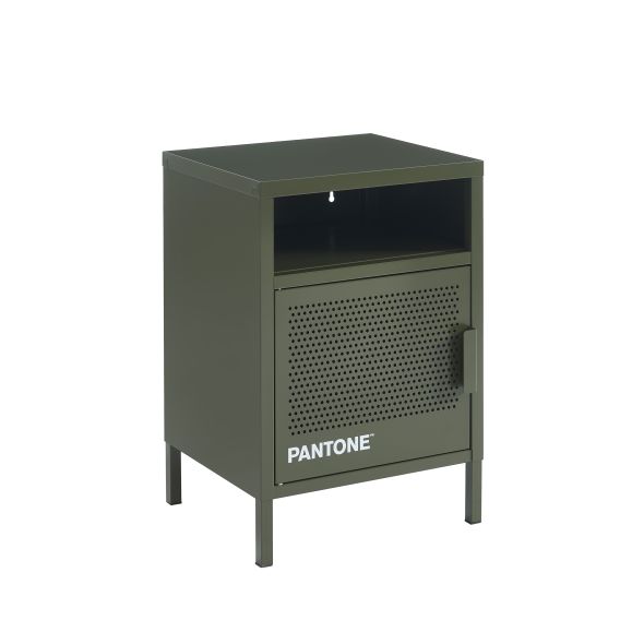 Table de chevet PANTONE métal vert olive