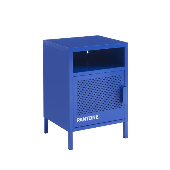 Table de chevet PANTONE métal bleu électrique