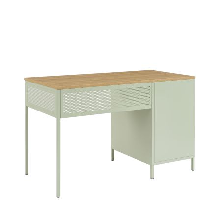 Bureau PANTONE métal vert amande 120cm