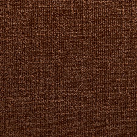 Lit coffre JELLY 140x190 tissu bouclette marron sommier inclus