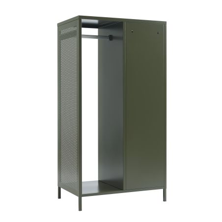 Vestiaire PANTONE métal vert olive avec penderie h145cm