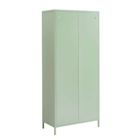Vaisselier PANTONE en verre cannelé et métal vert amande h180cm