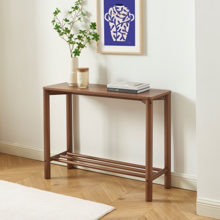 Console LYA effet noyer
