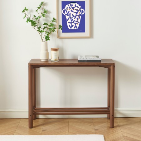 Console LYA effet noyer