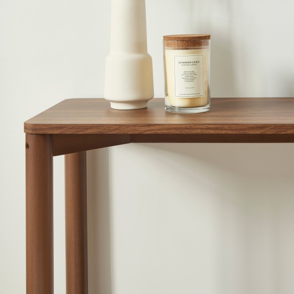 Console LYA effet noyer