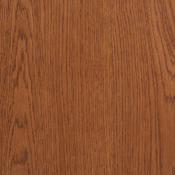 Table de séjour extensible MOON ronde placage chêne couleur noyer 120-200cm