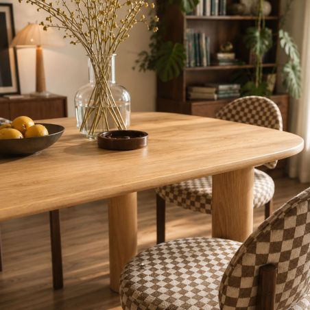 Table de séjour UKAA placage chêne 200cm