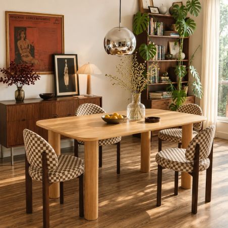 Table de séjour UKAA placage chêne 200cm