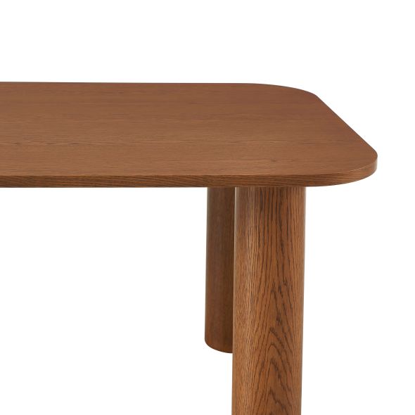 Table de séjour UKAA placage chêne couleur noyer 200cm