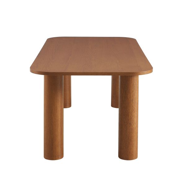 Table de séjour UKAA placage chêne couleur noyer 200cm