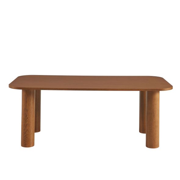Table de séjour UKAA placage chêne couleur noyer 200cm