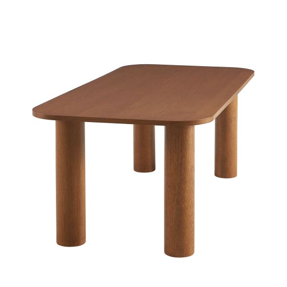 Table de séjour UKAA placage chêne couleur noyer 200cm