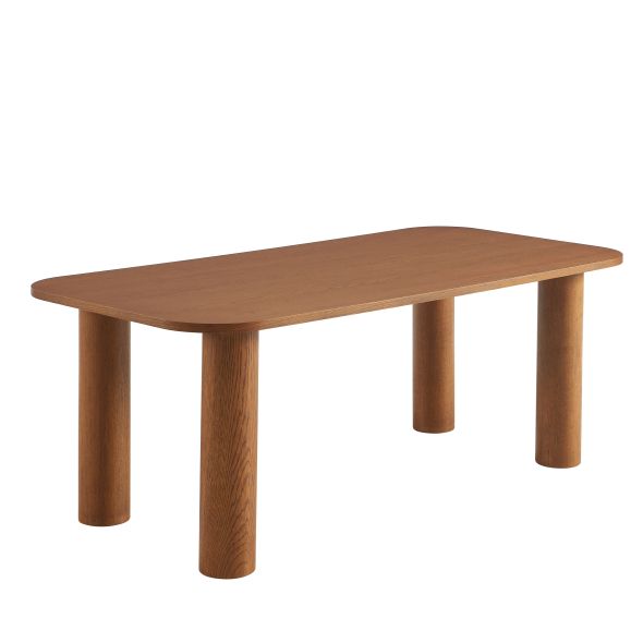Table de séjour UKAA placage chêne couleur noyer 200cm