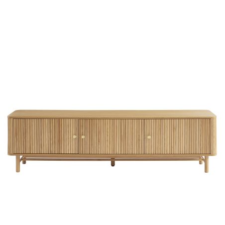 Meuble TV SKANSEN placage chêne 180 cm