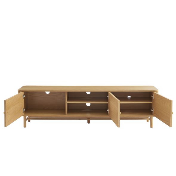 Meuble TV SKANSEN placage chêne 180 cm