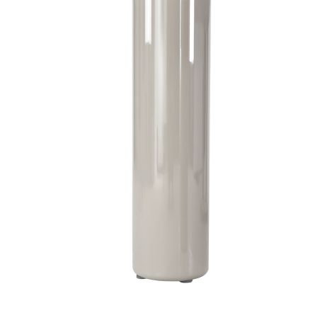 Table de séjour NORI laquée brillante beige argile 200cm